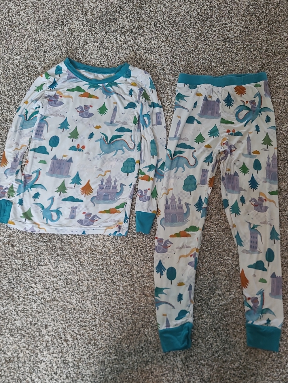 Little Sleepies Knight's Quest Two Piece PJ Set Size 5/6